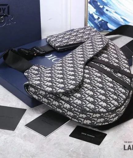 Dior 1:1 Mirror Replica 2010s Saddle Oblique Body Bag 34CM/13.4IN Christian Dior Replica Saddles