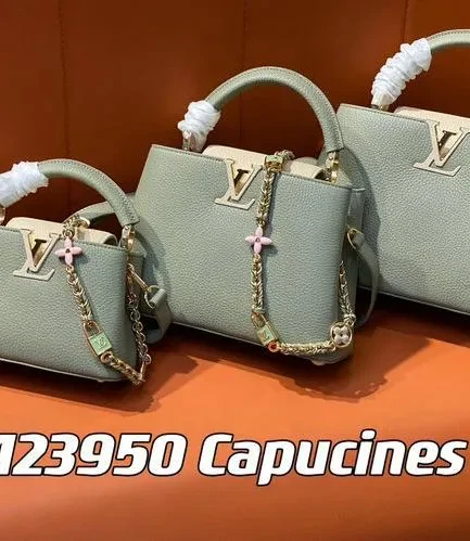 Louis Vuitton 1:1 Mirror Replica Capucines BB Jade Green Louis Vuitton Replica Capucines