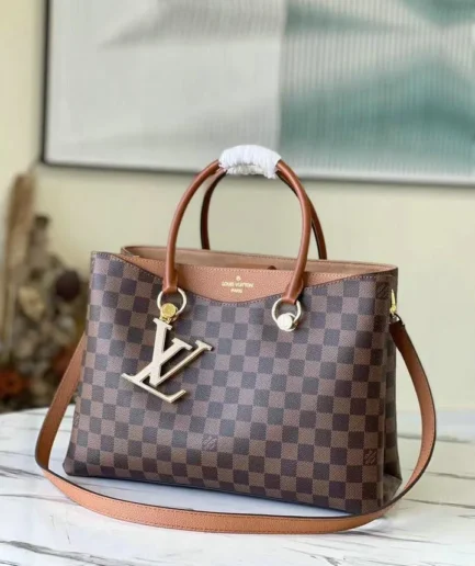 Louis Vuitton 1:1 Mirror Replica LV Damier Ebene Riverside Tote Louis Vuitton Replica Onthego