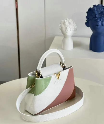 Louis Vuitton 1:1 Mirror Replica Mini Capucines Gelato Fraise Pink Louis Vuitton Replica Capucines