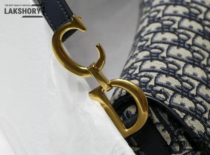 Dior 1:1 Mirror Replica Saddle Bag with Strap Golden 25.5CM/10IN Christian Dior Replica Saddles Dior 1:1 Mirror Replica Saddle Bag with Strap Golden 25.5CM/10IN Christian Dior Replica Saddles