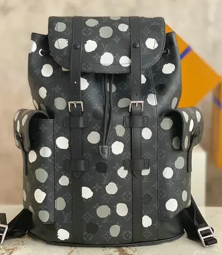 Louis Vuitton 1:1 Mirror Replica X Yayoi Kusama Christopher MM Eclipse Louis Vuitton Replica Christopher