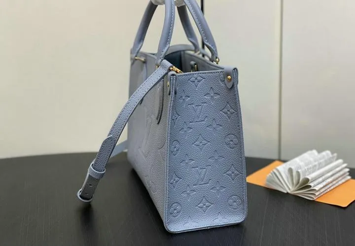 Louis Vuitton 1:1 Mirror Replica Navy Onthego PM Monogram Empreinte Louis Vuitton Replica Onthego Louis Vuitton 1:1 Mirror Replica Navy Onthego PM Monogram Empreinte Louis Vuitton Replica Onthego