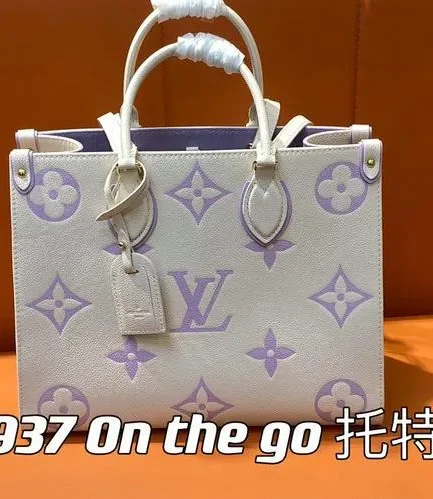 Louis Vuitton 1:1 Mirror Replica OnTheGo MM Monogram Empreinte Louis Vuitton Replica Onthego