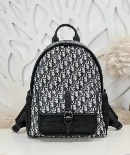 Dior 1:1 Mirror Replica Dior 8 Backpack Beige & Black 41CM/16.1IN Christian Dior Replica Backpacks
