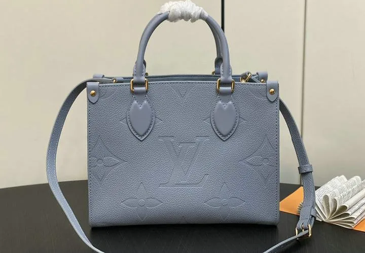 Louis Vuitton 1:1 Mirror Replica Navy Onthego PM Monogram Empreinte Louis Vuitton Replica Onthego Louis Vuitton 1:1 Mirror Replica Navy Onthego PM Monogram Empreinte Louis Vuitton Replica Onthego