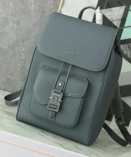 Dior 1:1 Mirror Replica Saddle Topstitching Backpack Flap 40CM/15.7IN Christian Dior Replica Backpacks