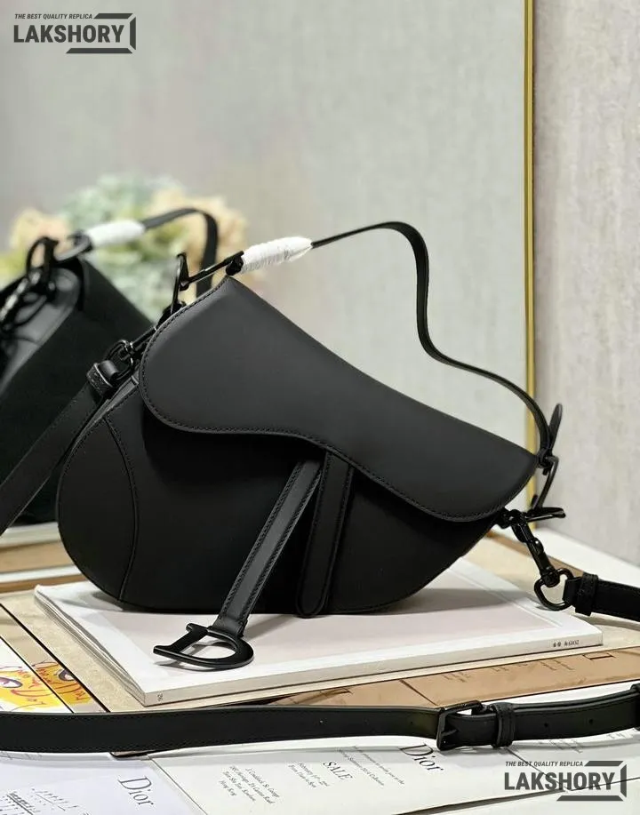 Dior 1:1 Mirror Replica Calfskin Black Ultra Matte Saddle Satchel Christian Dior Replica Saddles Dior 1:1 Mirror Replica Calfskin Black Ultra Matte Saddle Satchel Christian Dior Replica Saddles