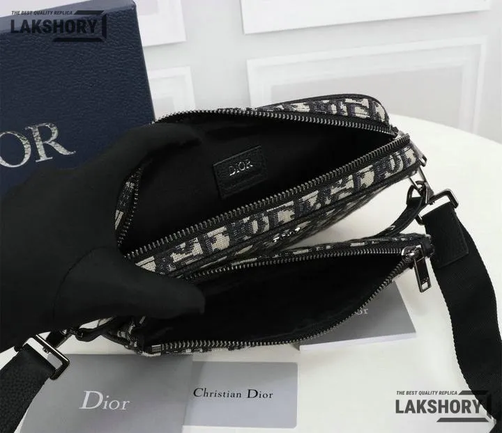 Dior 1:1 Mirror Replica Oblique Saddle Triple Pouch 25CM/9.8IN Christian Dior Replica Saddles Dior 1:1 Mirror Replica Oblique Saddle Triple Pouch 25CM/9.8IN Christian Dior Replica Saddles