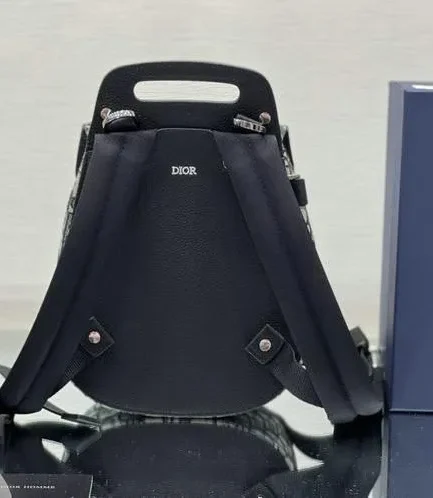 Dior 1:1 Mirror Replica Oblique Mini Saddle Backpack 27.5CM/10.8IN Christian Dior Replica Backpacks