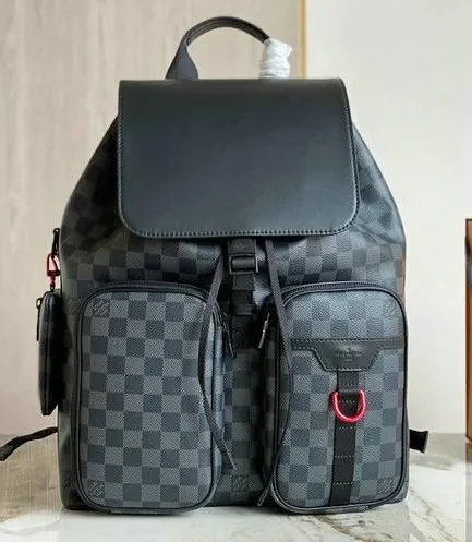 Louis Vuitton 1:1 Mirror Replica Utility Damier Graphite Backpack Louis Vuitton Replica Christopher