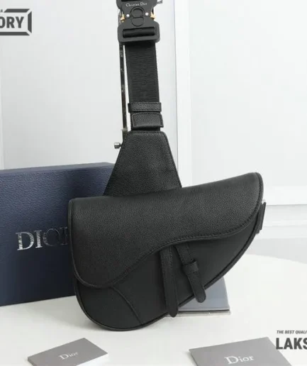 Dior 1:1 Mirror Replica Grained Calfskin Saddle Bag 28.5CM/11.2IN Christian Dior Replica Saddles