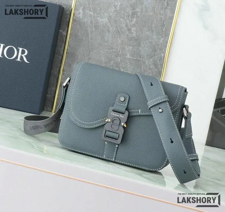 Dior 1:1 Mirror Replica Grained Black Medium Saddle 23CM/9.1IN Christian Dior Replica Saddles Dior 1:1 Mirror Replica Grained Black Medium Saddle 23CM/9.1IN Christian Dior Replica Saddles