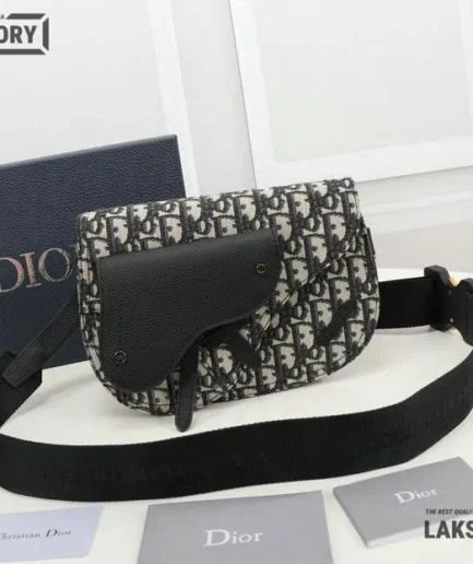 Dior 1:1 Mirror Replica Oblique Saddle Messenger Pouch 24CM/9.4IN Christian Dior Replica Saddles