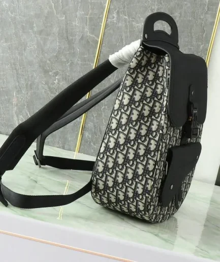 Dior 1:1 Mirror Replica Gallop Backpack Embroidered 40CM/15.7IN Christian Dior Replica Backpacks