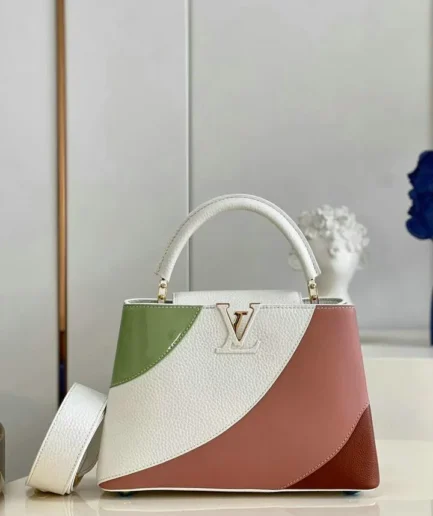 Louis Vuitton 1:1 Mirror Replica Mini Capucines Gelato Fraise Pink Louis Vuitton Replica Capucines