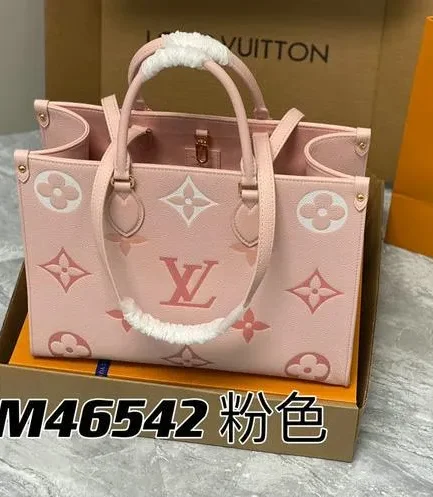 Louis Vuitton 1:1 Mirror Replica Onthego MM Pink Monogram Louis Vuitton Replica Onthego