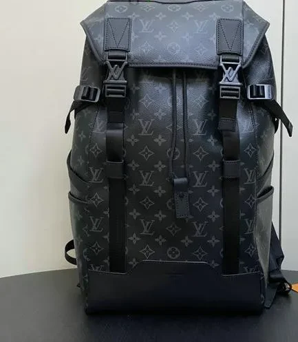 Louis Vuitton 1:1 Mirror Replica Getaway Backpack Monogram Eclipse Louis Vuitton Replica Christopher