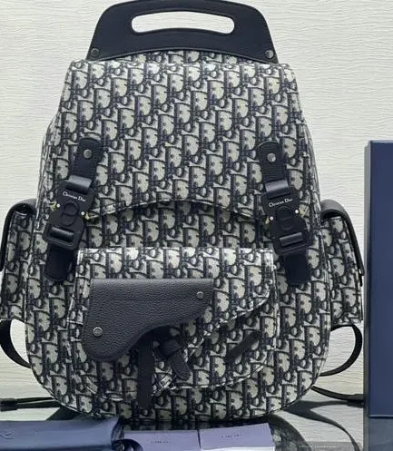 Dior 1:1 Mirror Replica Gallop Maxi Canvas Backpack 47CM/18.5IN Christian Dior Replica Backpacks