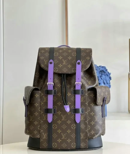 Louis Vuitton 1:1 Mirror Replica Macassar Christopher PM Backpack Louis Vuitton Replica Christopher