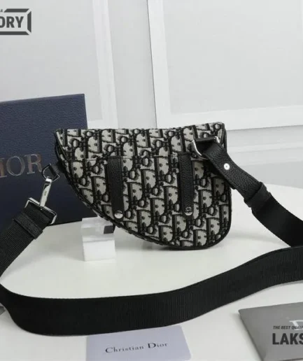 Dior 1:1 Mirror Replica HOMME Saddle Belt Bag 21CM/8.2IN Christian Dior Replica Saddles