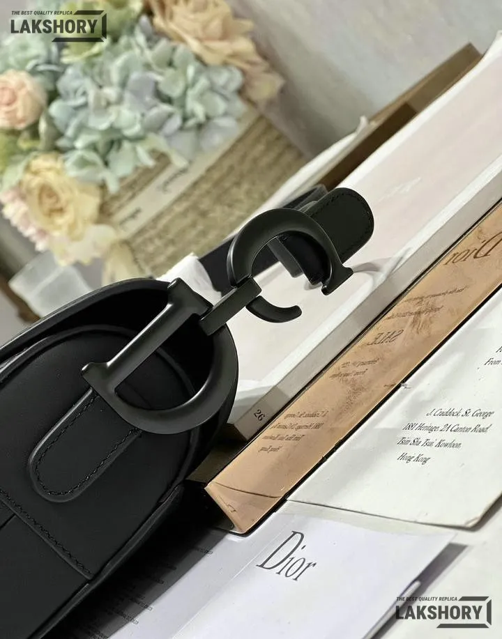 Dior 1:1 Mirror Replica Calfskin Black Ultra Matte Saddle Satchel Christian Dior Replica Saddles Dior 1:1 Mirror Replica Calfskin Black Ultra Matte Saddle Satchel Christian Dior Replica Saddles