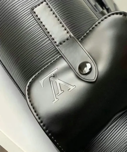 Louis Vuitton 1:1 Mirror Replica Christopher Epi PM Black Backpack Louis Vuitton Replica Christopher
