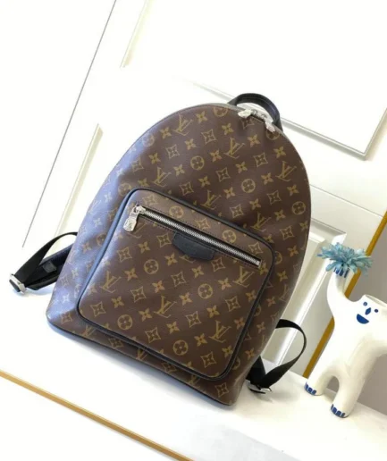 Louis Vuitton 1:1 Mirror Replica Josh Backpack Macassar Monogram Brown/Black Louis Vuitton Replica Palm Springs