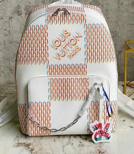 Louis Vuitton 1:1 Mirror Replica Damier Spray Racer Backpack Louis Vuitton Replica Palm Springs