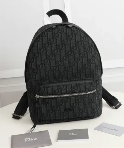 Dior 1:1 Mirror Replica Rider Beige & Black Backpack 37CM/14.6 IN Christian Dior Replica Backpacks