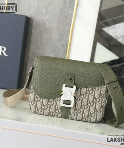 Dior 1:1 Mirror Replica Oblique Medium Saddle With Flap 23CM/9.1IN Christian Dior Replica Saddles