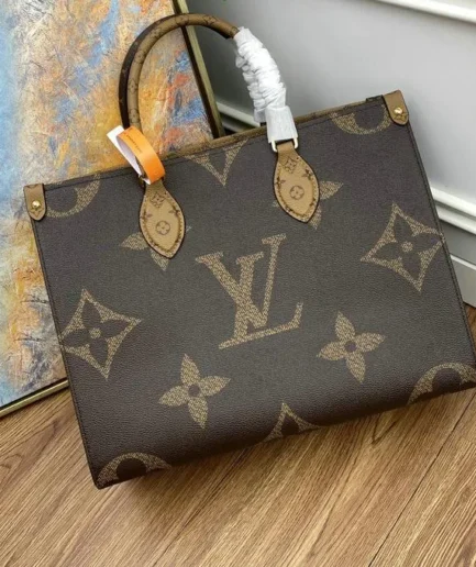 Louis Vuitton 1:1 Mirror Replica MM OnTheGo Small Tote Bag Louis Vuitton Replica Onthego