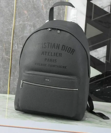 Dior 1:1 Mirror Replica Atelier Signature Print Grey Backpack 42CM/16.5IN Christian Dior Replica Backpacks