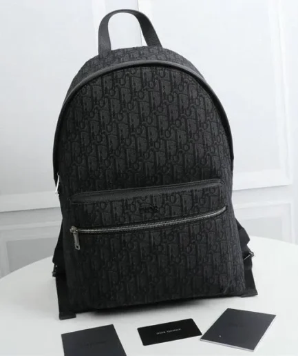 Dior 1:1 Mirror Replica Rider Backpack Men’s Jacquard 42CM/16.5IN Christian Dior Replica Backpacks