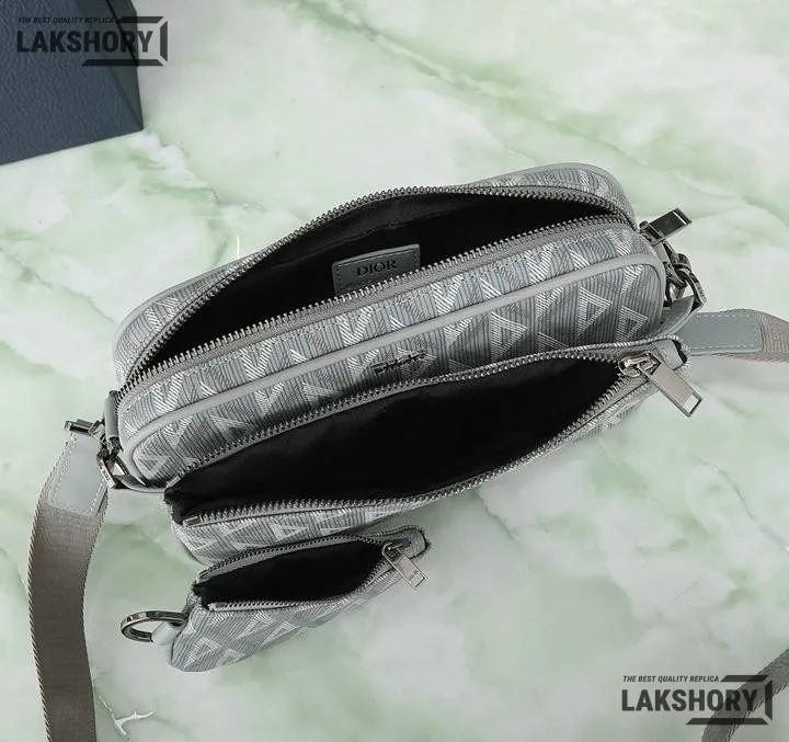 Dior 1:1 Mirror Replica CD Diamond Saddle Triple Pouch 23CM/9.1IN Christian Dior Replica Saddles Dior 1:1 Mirror Replica CD Diamond Saddle Triple Pouch 23CM/9.1IN Christian Dior Replica Saddles