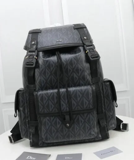 Dior 1:1 Mirror Replica Gray/Black Dior Hit The Road Backpack 51CM/20.1IN Christian Dior Replica Backpacks
