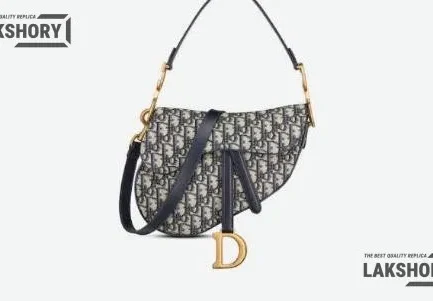 Dior 1:1 Mirror Replica Saddle Bag with Strap Golden 25.5CM/10IN Christian Dior Replica Saddles