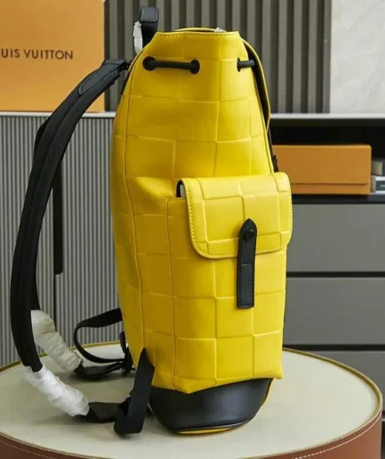 Louis Vuitton 1:1 Mirror Replica Christopher MM Damier Scuba Yellow Louis Vuitton Replica Christopher