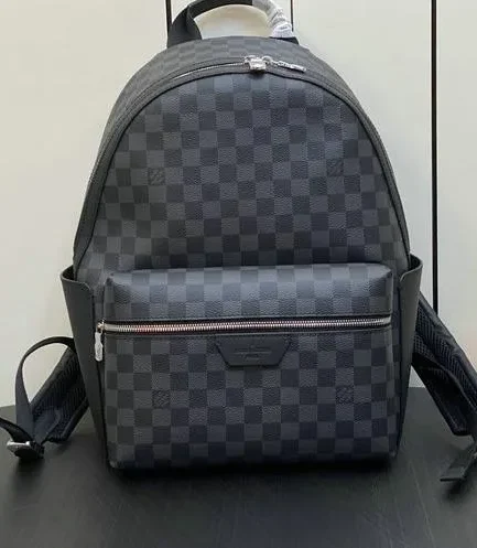 Louis Vuitton 1:1 Mirror Replica Damier Graphite PM Discovery Backpack Louis Vuitton Replica Discovery