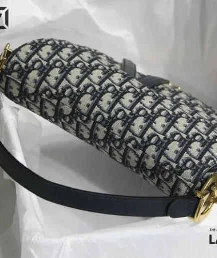 Dior 1:1 Mirror Replica Mini/Medium Saddle Black Bag Christian Dior Replica Saddles