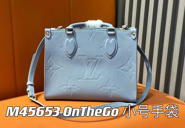 Louis Vuitton 1:1 Mirror Replica Navy Onthego PM Monogram Empreinte Louis Vuitton Replica Onthego Louis Vuitton 1:1 Mirror Replica Navy Onthego PM Monogram Empreinte Louis Vuitton Replica Onthego