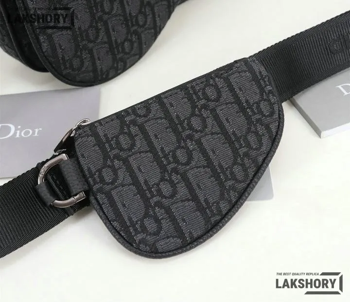 Dior 1:1 Mirror Replica Oblique Saddle Triple Pouch 25CM/9.8IN Christian Dior Replica Saddles Dior 1:1 Mirror Replica Oblique Saddle Triple Pouch 25CM/9.8IN Christian Dior Replica Saddles
