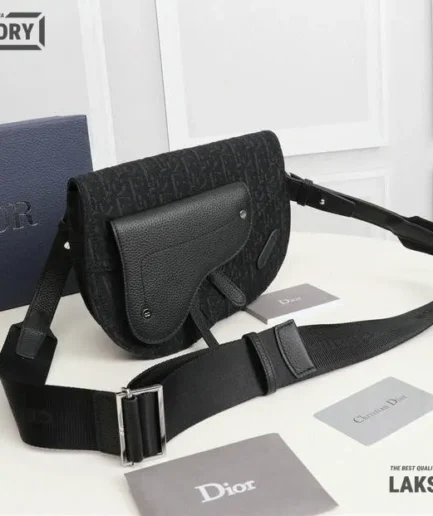 Dior 1:1 Mirror Replica Canvas Saddle Messenger Pouch Christian Dior Replica Saddles