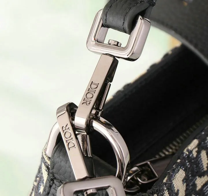 Dior 1:1 Mirror Replica Oblique Soft Saddle Beige Black 40CM/15.7IN Christian Dior Replica Saddles Dior 1:1 Mirror Replica Oblique Soft Saddle Beige Black 40CM/15.7IN Christian Dior Replica Saddles