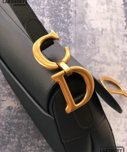 Dior 1:1 Mirror Replica Calfskin Grained Mini Saddle Bag With Strap Christian Dior Replica Saddles