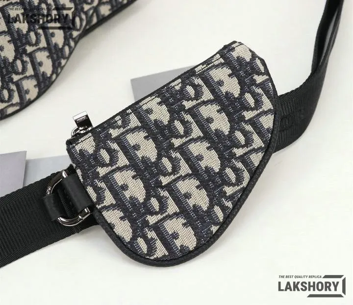 Dior 1:1 Mirror Replica Oblique Saddle Triple Pouch 25CM/9.8IN Christian Dior Replica Saddles Dior 1:1 Mirror Replica Oblique Saddle Triple Pouch 25CM/9.8IN Christian Dior Replica Saddles