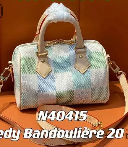 Louis Vuitton 1:1 Mirror Replica Damier Giant Speedy Bandouliere 20 Pistachio 20.5CM/8.1IN Louis Vuitton Replica Speedy