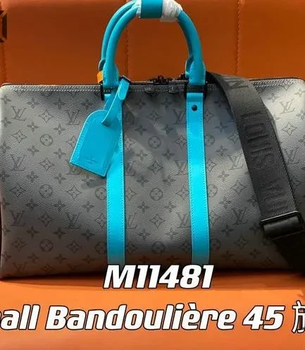 Louis Vuitton 1:1 Mirror Replica Keepall Bandoulire 45 Turquoise Bag 45CM/17.7IN Louis Vuitton Replica Keepall