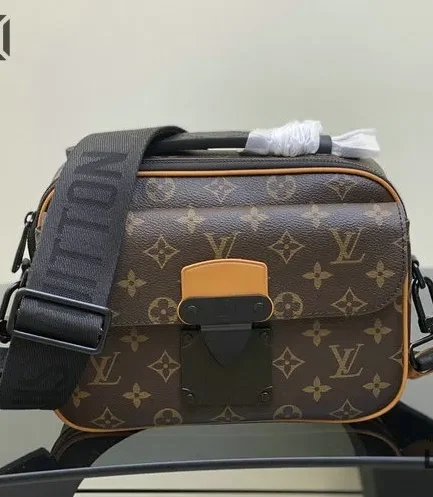 Louis Vuitton 1:1 Mirror Replica Monogram Macassar S Lock Messenger Bag 22CM/8.7IN Louis Vuitton Replica Pochette Metis