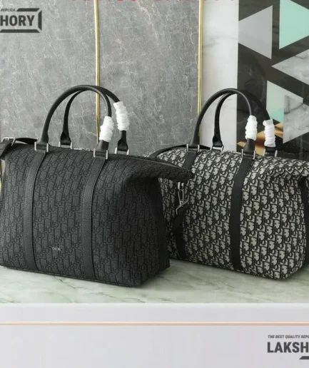 Dior 1:1 Mirror Replica Weekender 40 w/ Black Grained Calfskin 57.5CM/22.6IN Christian Dior Other Styles